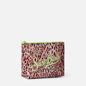 Aline Scuba-Pochette mit Animal-Print