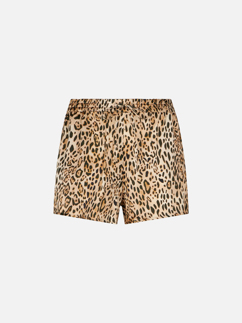 Animalier print woman shorts