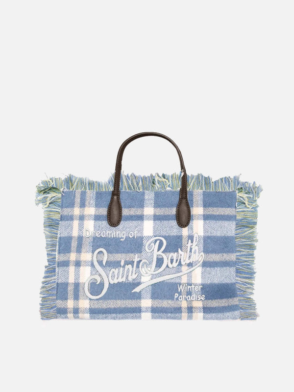 Colette wooly tartan handbag