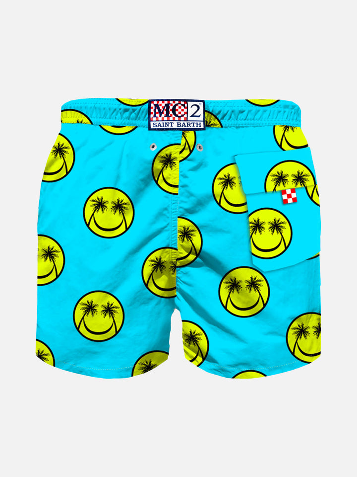 Palm print boy swim shorts - MC2 Saint Barth