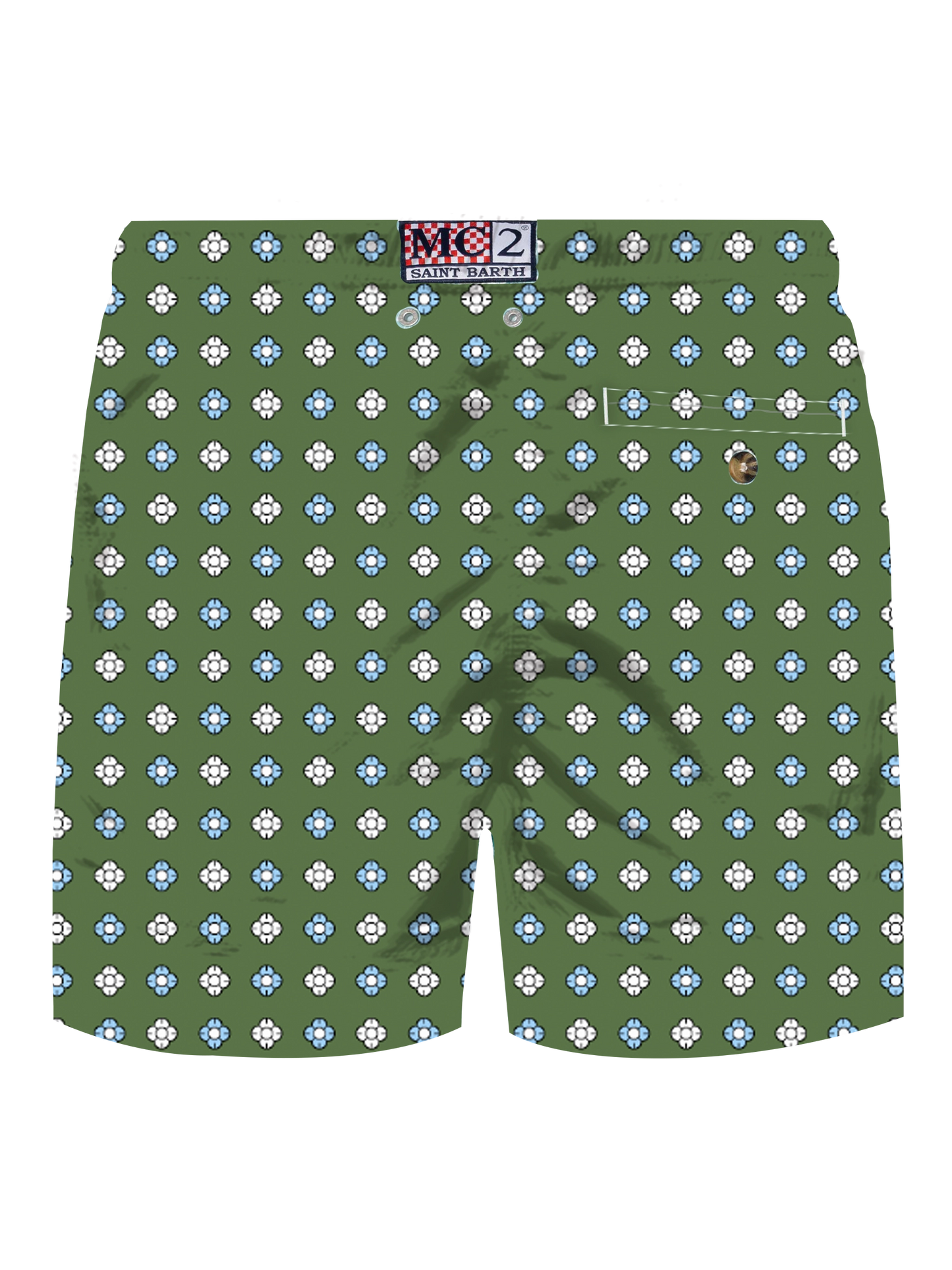 Comfort Light stretch swim shorts with tie print