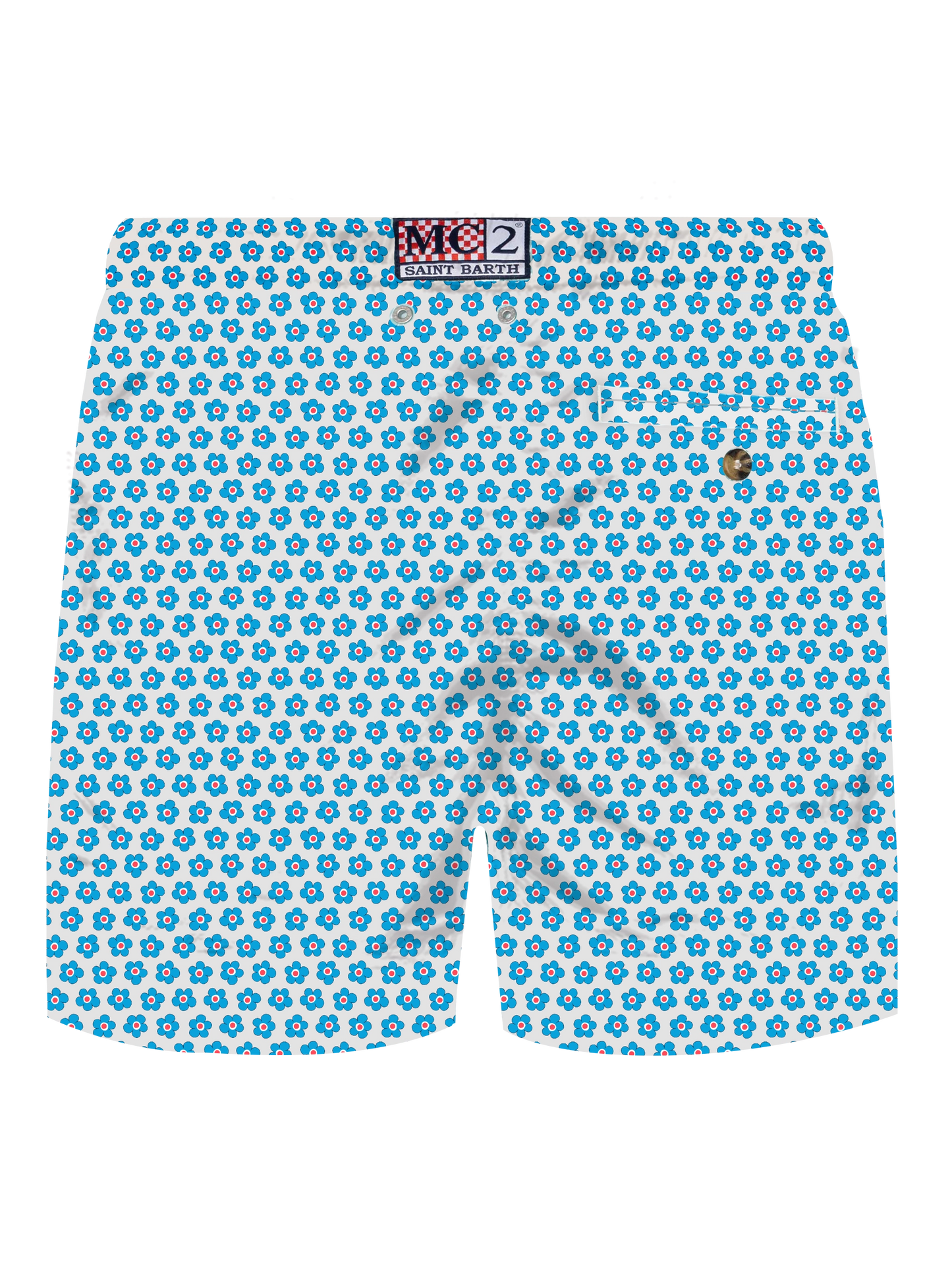 Comfort Light stretch swim shorts with tie print
