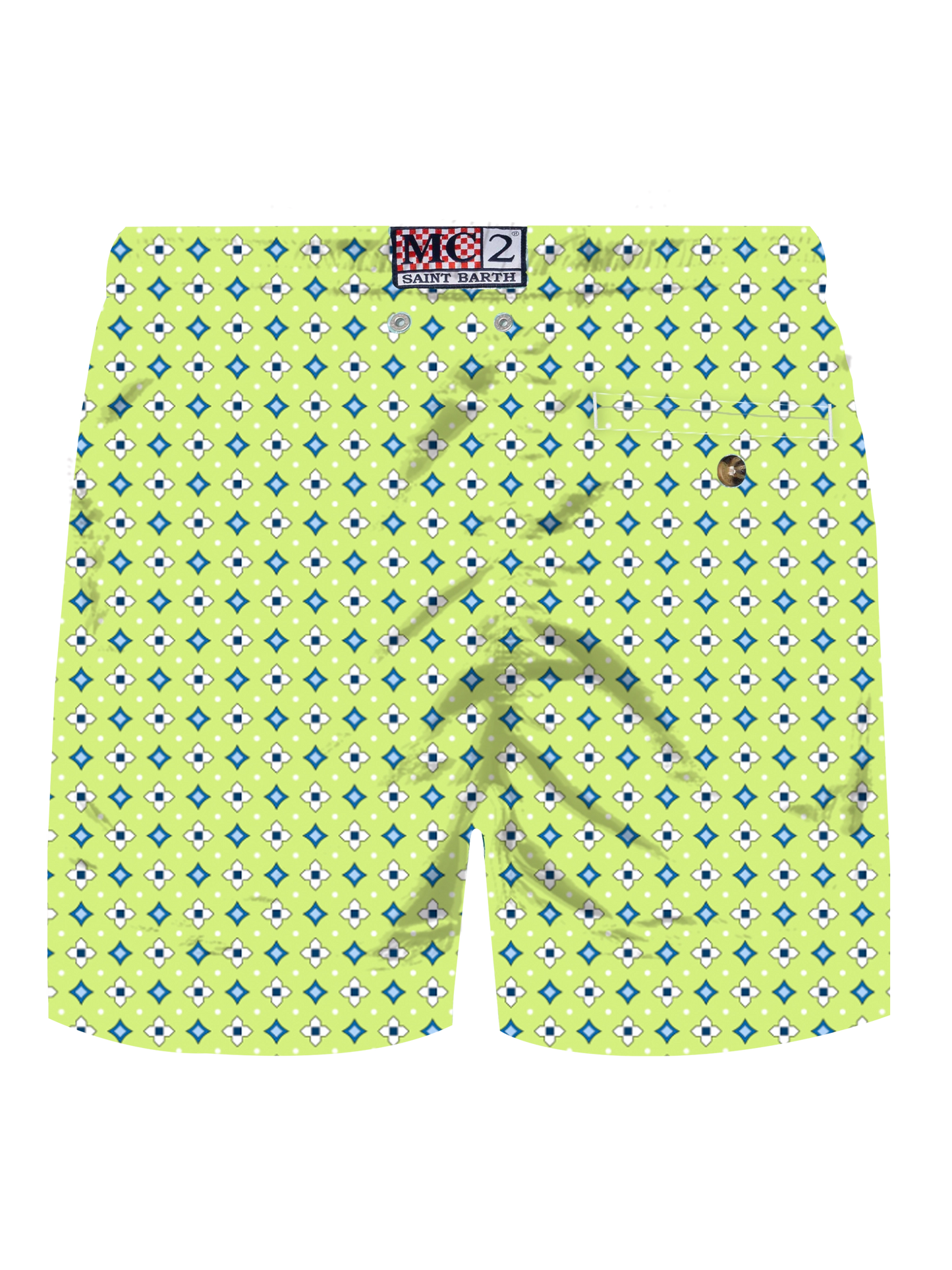 Comfort Light stretch swim shorts with tie print