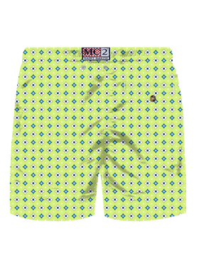 Comfort Light stretch swim shorts with tie print