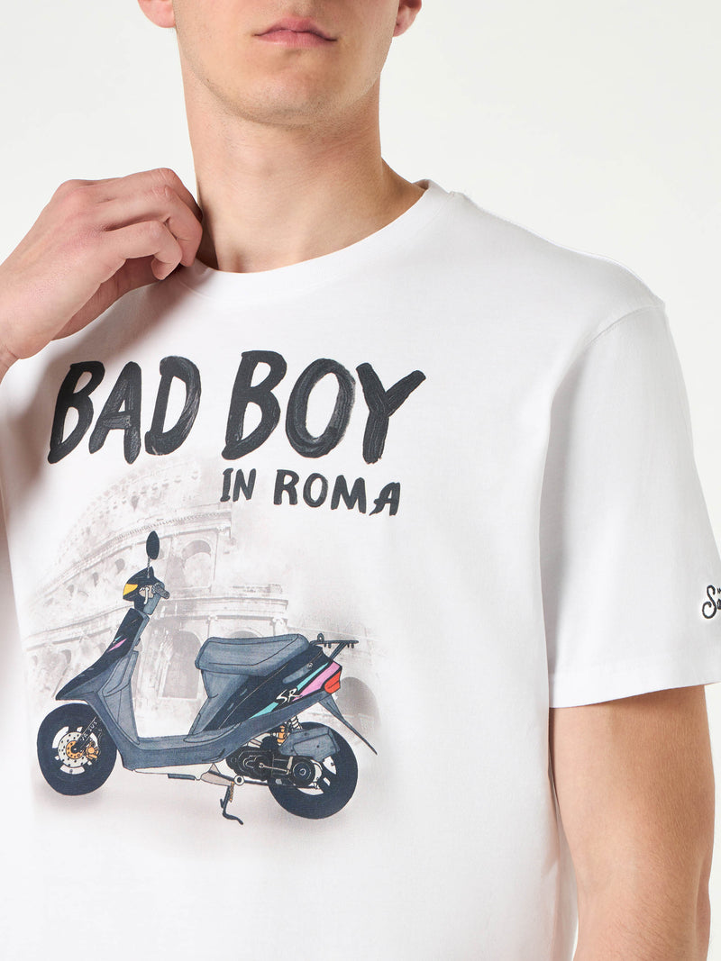 T-shirt da uomo in cotone con stampa Bad Boy in Roma