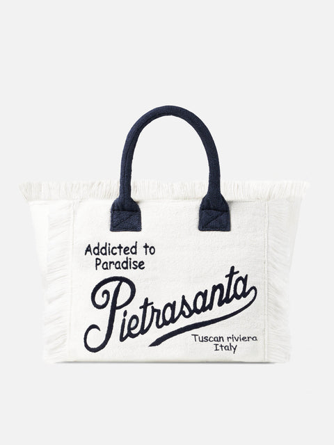 Vanity terry shoulder bag with Pietrasanta embroidery - MC2 Saint Barth
