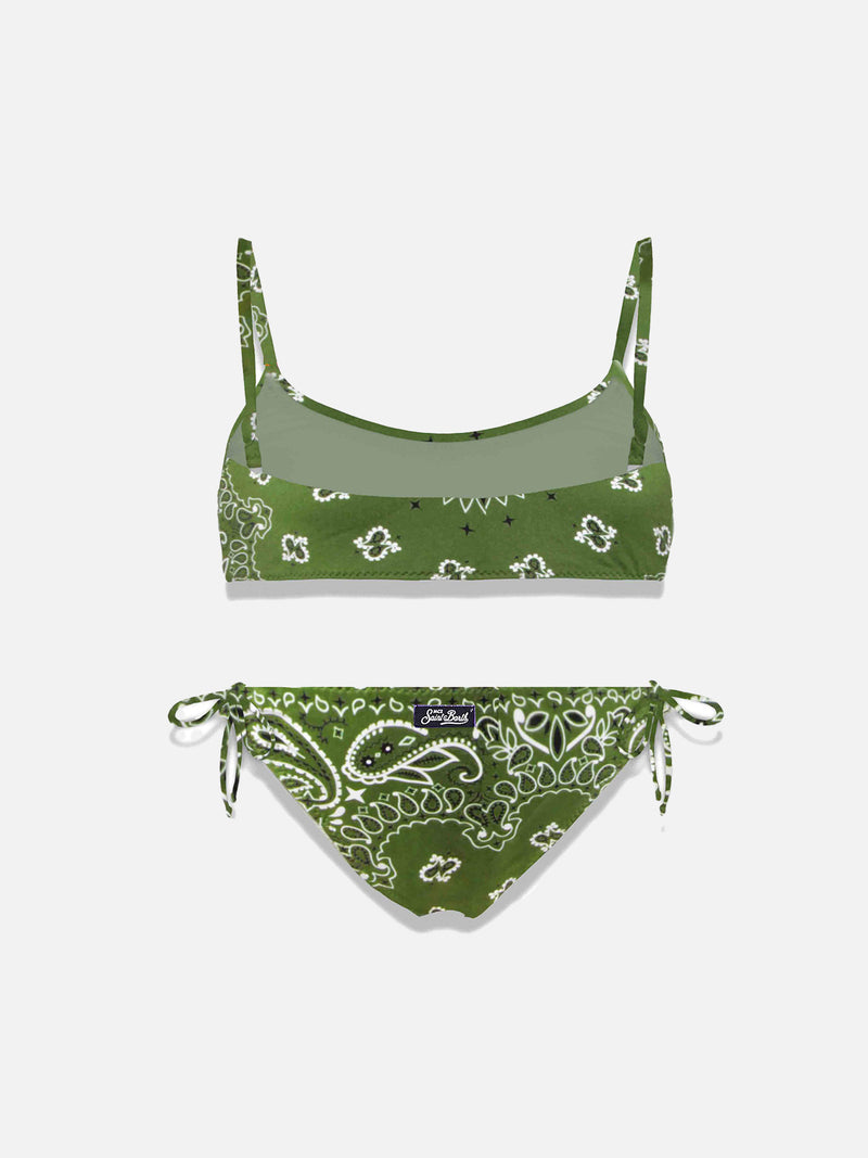 Bikini da bambina a bralette 