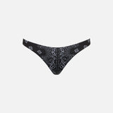 Slip da bagno da donna sgambato con stampa bandana