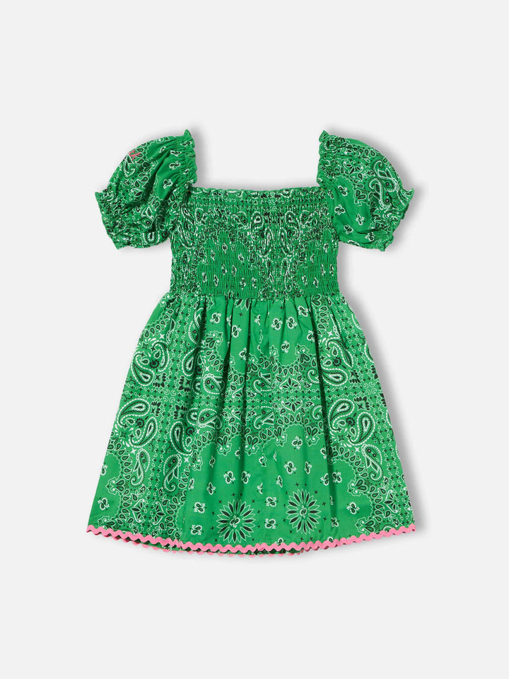 Girl dress bandanna print