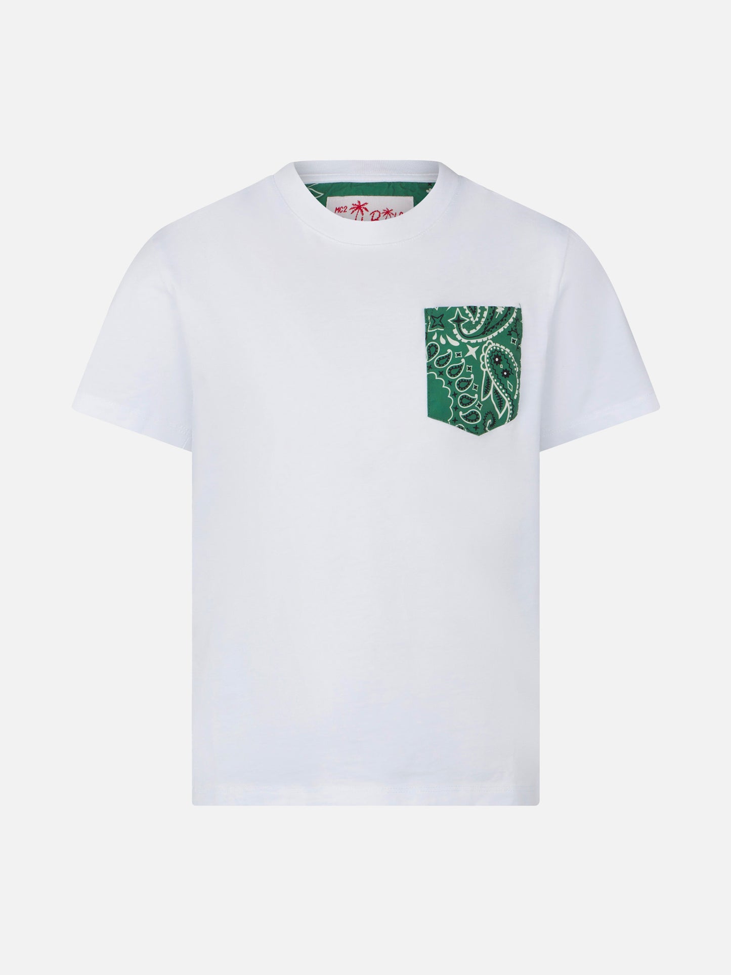 Baumwoll-T-Shirt für Jungen mit bedruckter Tasche