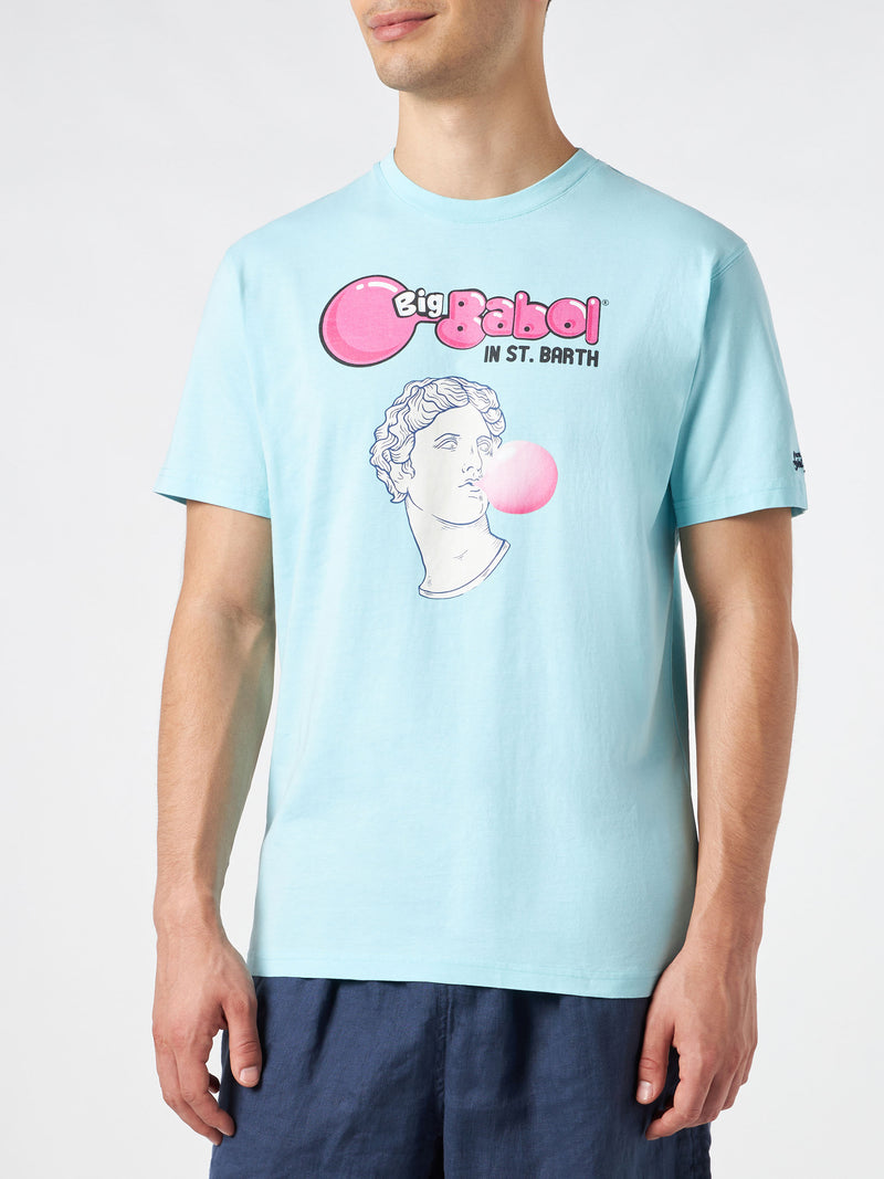 T-shirt da uomo in cotone con stampa statua Big Babol | BIG BABOL® EDIZIONE SPECIALE