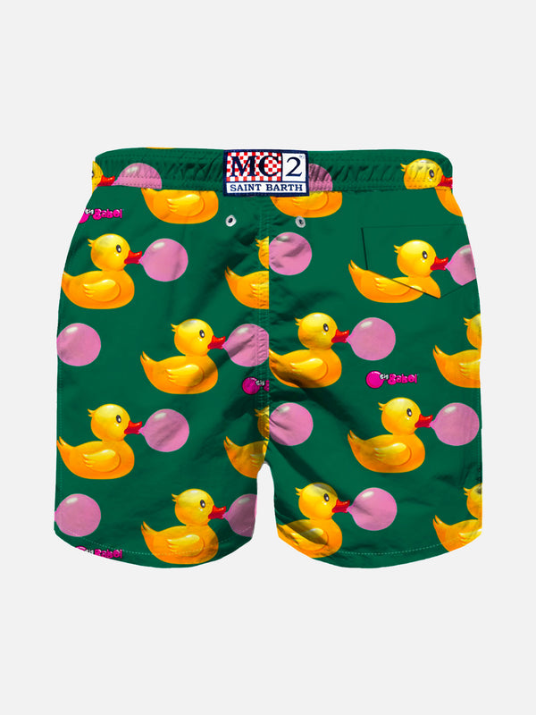 Boy swim shorts with ducky and Big Babol print | BIG BABOL® SPECIAL EDITION