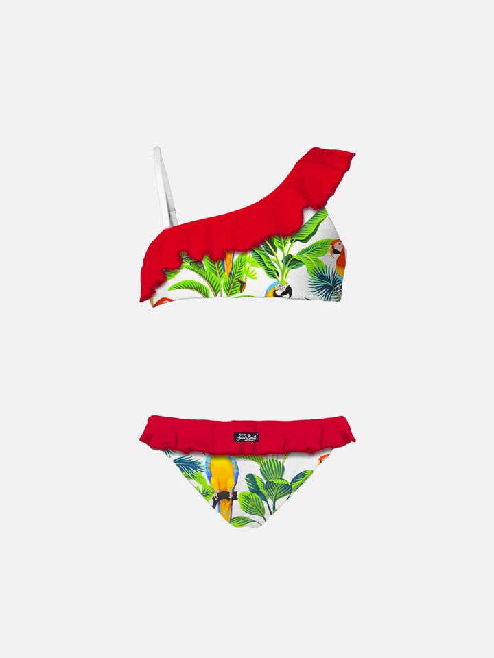 One shoulder ruffled girl bikini - MC2 Saint Barth