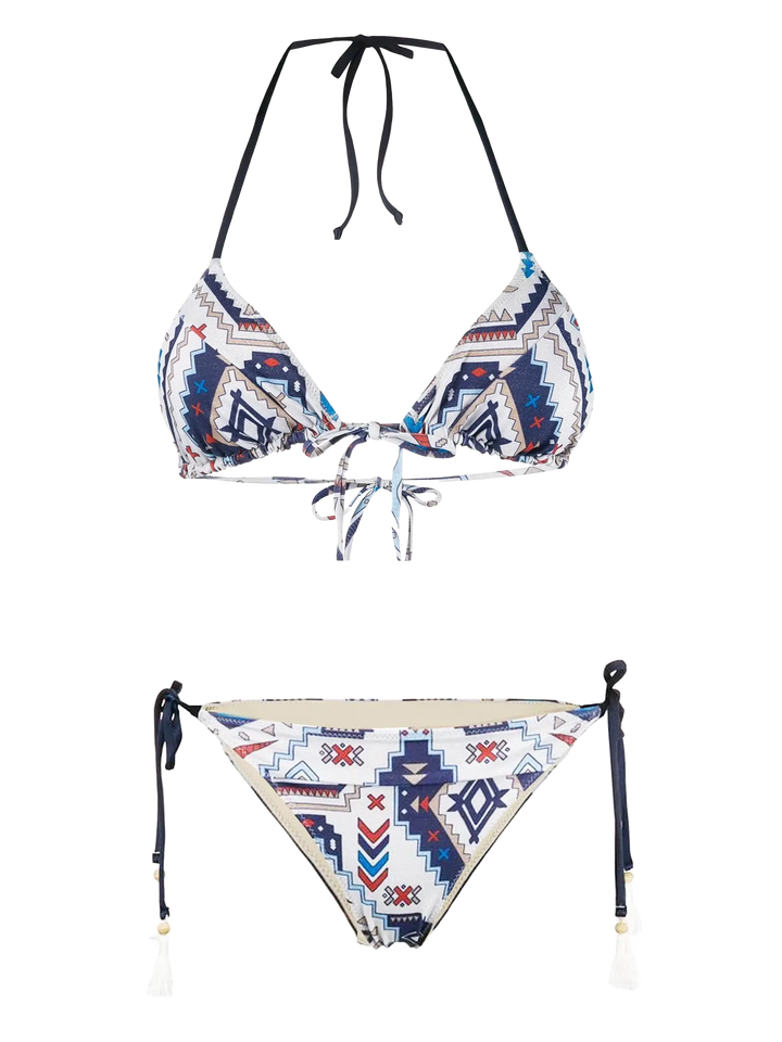 Aztec style glitter triangle bikini - MC2 Saint Barth
