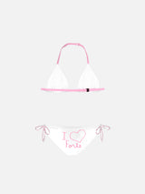 I love Forte embroidered girl's bikini