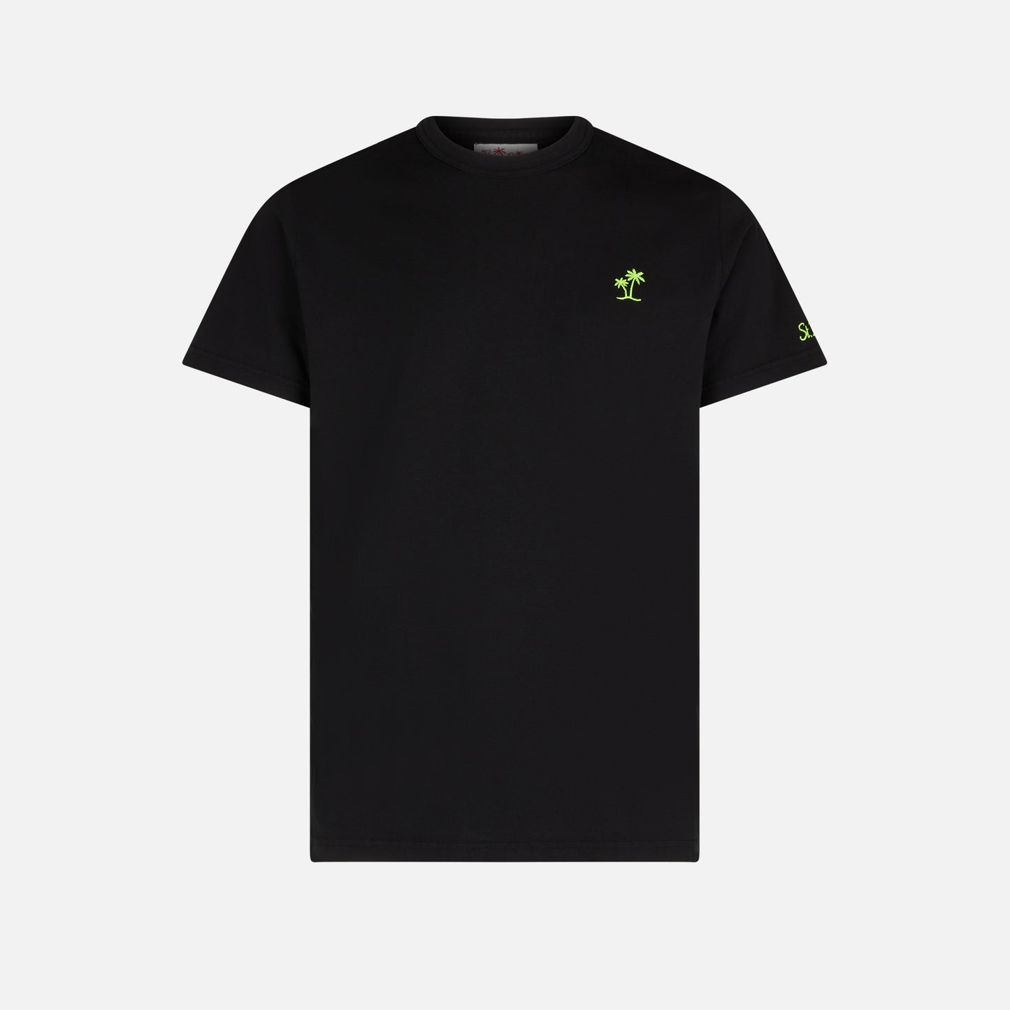 Man black cotton t-shirt