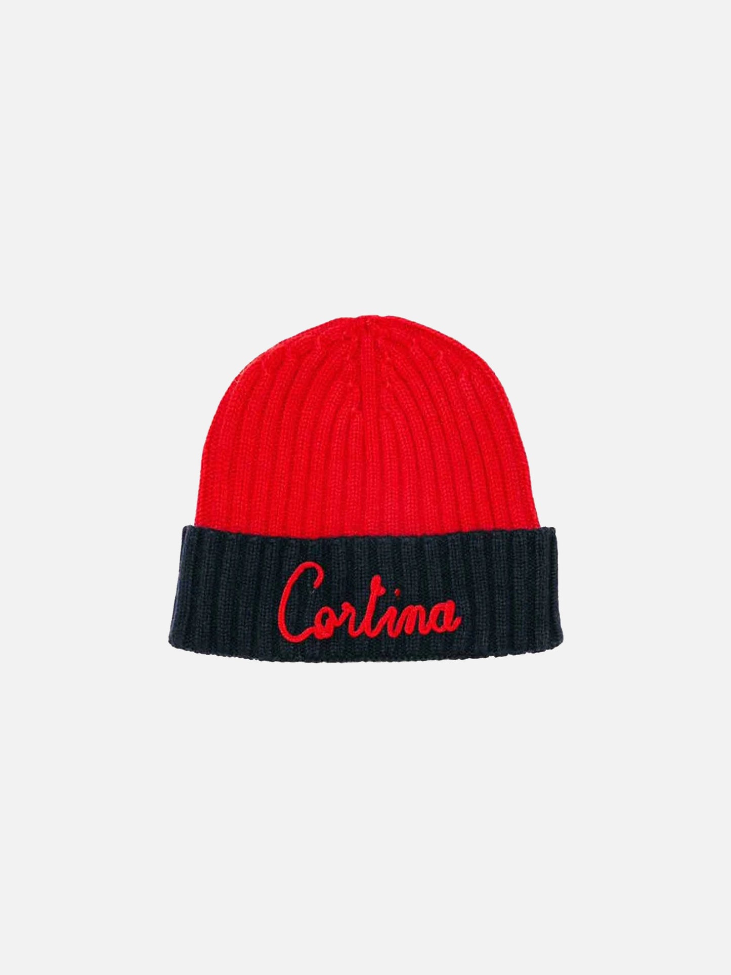 Cappello in misto cashmere con ricamo Cortina