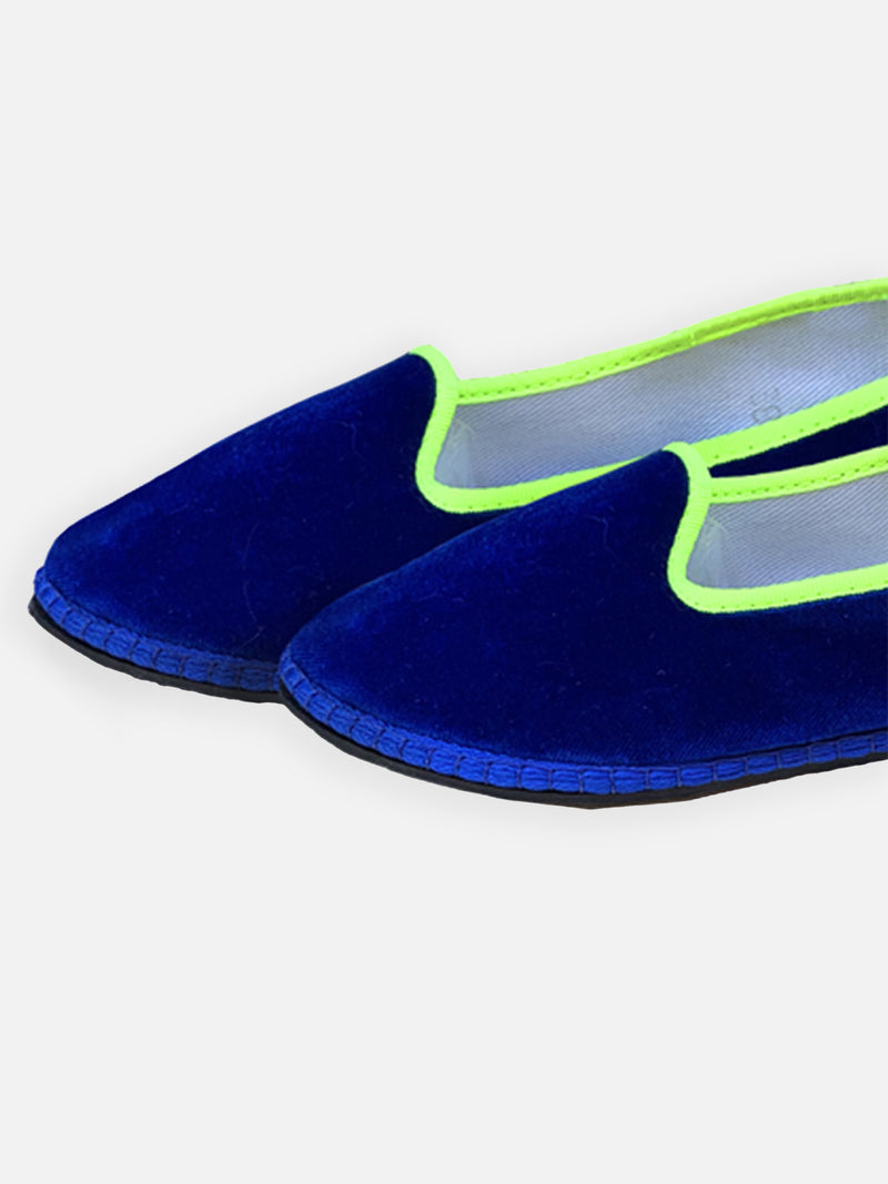 Bluette velvet slippers friulane