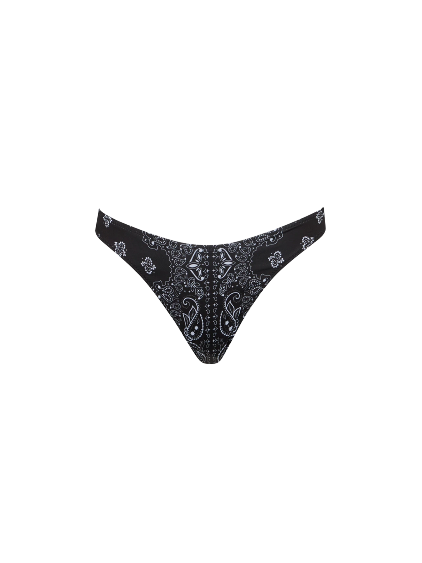 Slip da bagno da donna sgambato con stampa bandana