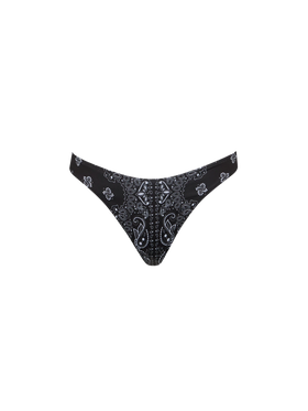 Slip da bagno da donna sgambato con stampa bandana