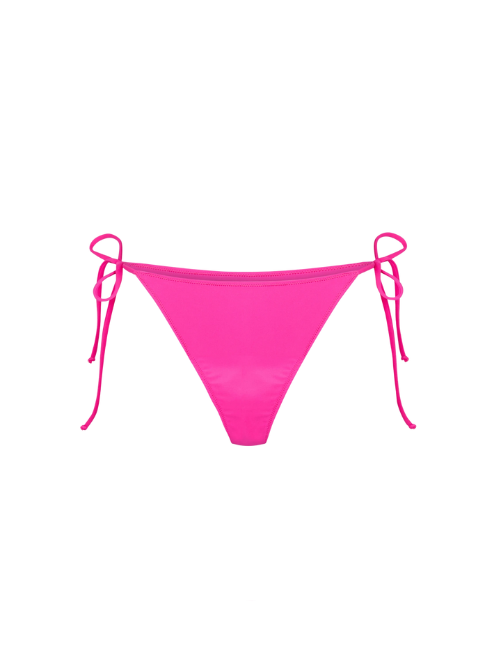 Woman fuchsia triangle bikini