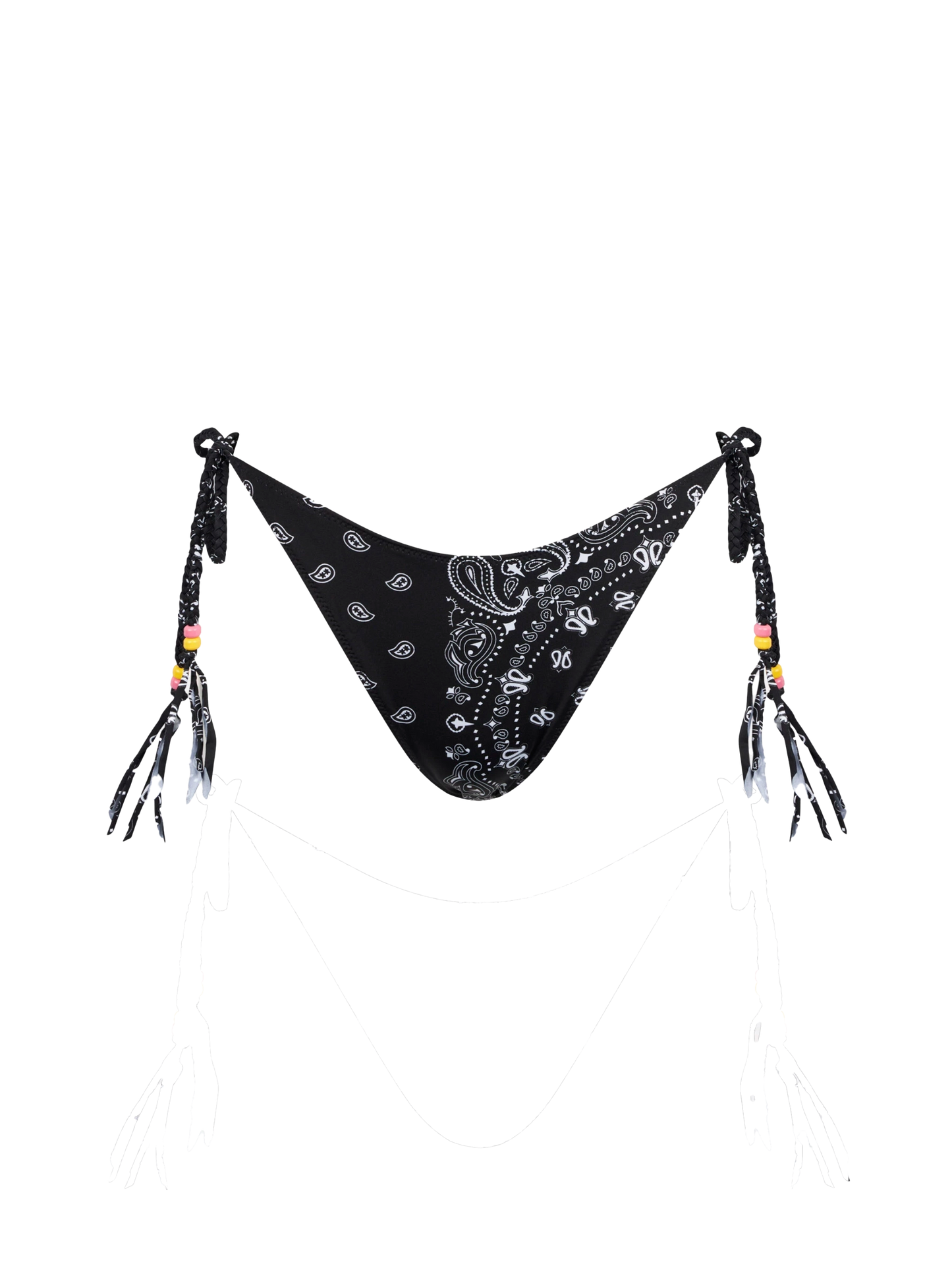 Slip da bagno da donna sgambato con stampa bandana