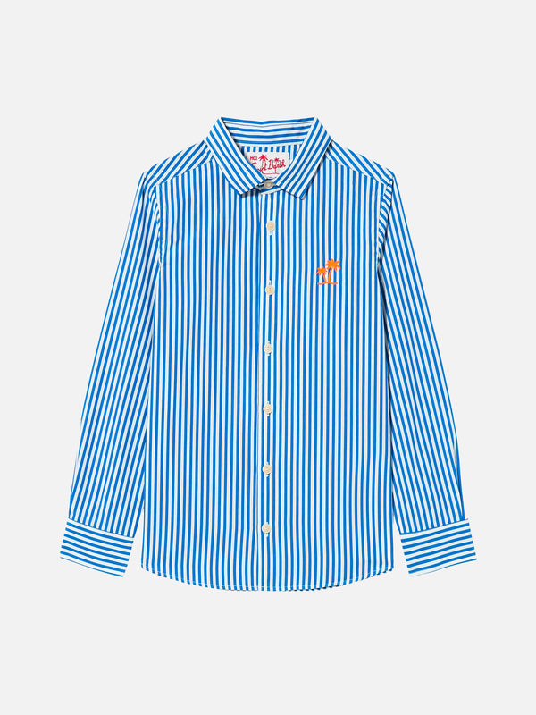 Striped cotton kid shirt Agnes