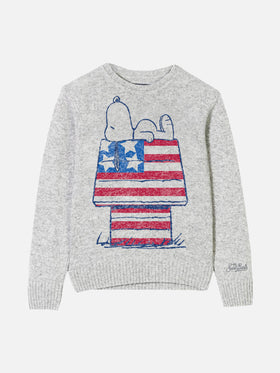 Kid sweater with Snoopy jacquard print | Peanuts™ Special Edition