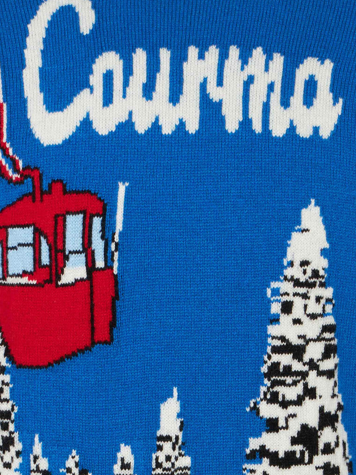 Jungenpullover mit Courmayeur-Jacquard