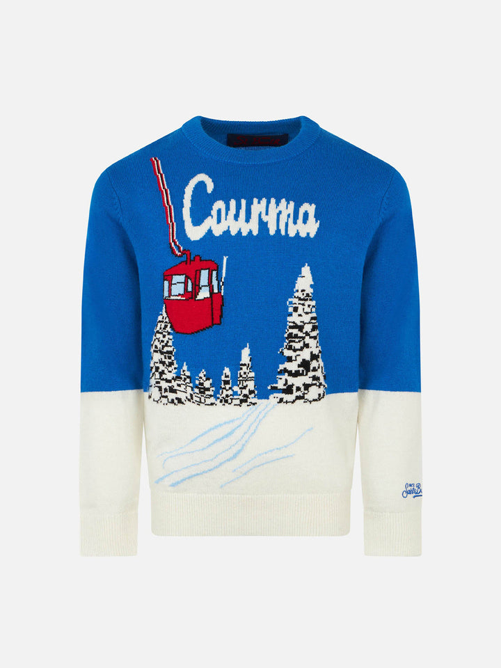 Jungenpullover mit Courmayeur-Jacquard