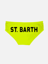 Boy fluo yellow fluo swim briefs