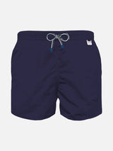 Blaue, marineblaue Badeshorts für Jungen aus hellem Stoff | Pantone® Sonderausgabe