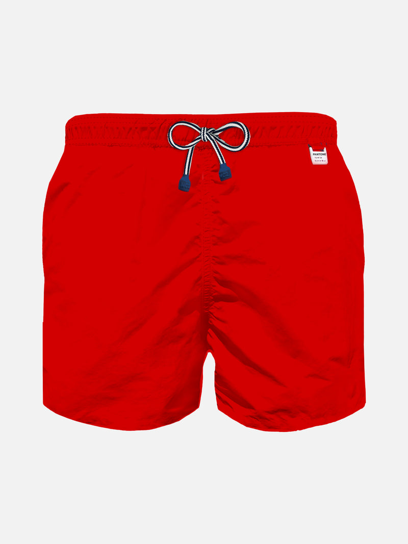 Costume da bagno da bambino in tessuto leggero rosso | Edizione speciale Pantone®