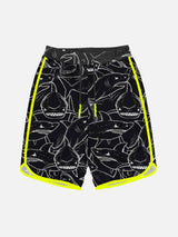 Boy swim shorts with shark print