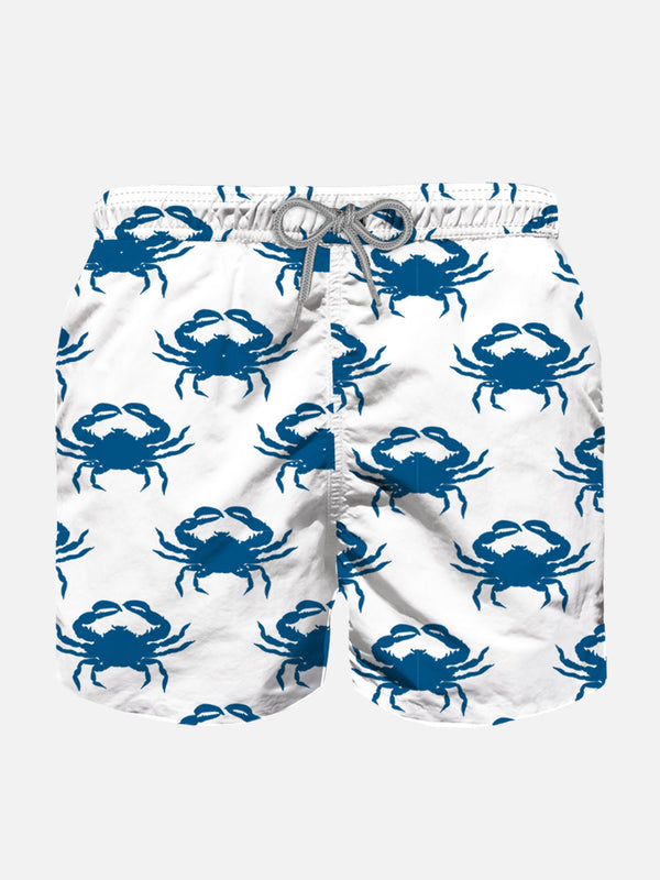 Boy swim shorts with velvet crabs