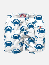 Boy swim shorts with velvet crabs