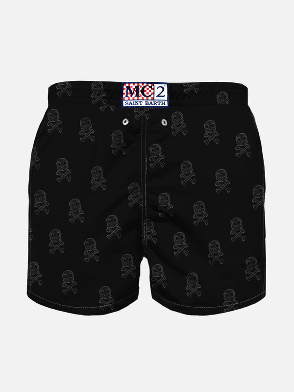 Boy swim shorts with Crypto duck print | CRYPTO PUPPETS® SPECIAL EDITION