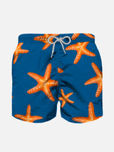 Jungen-Badeshorts mit Seestern-Print