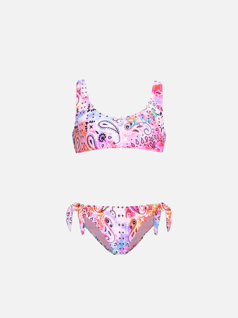 Bikini da bambina a bralette 