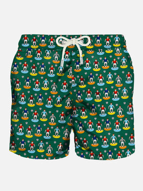 Costume da bagno da uomo con stampa calcio