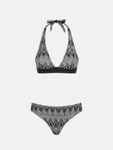 Woman chevron triangle bikini