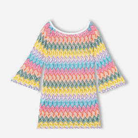 Abito in maglia da bambina Chevron