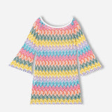 Abito in maglia da bambina Chevron