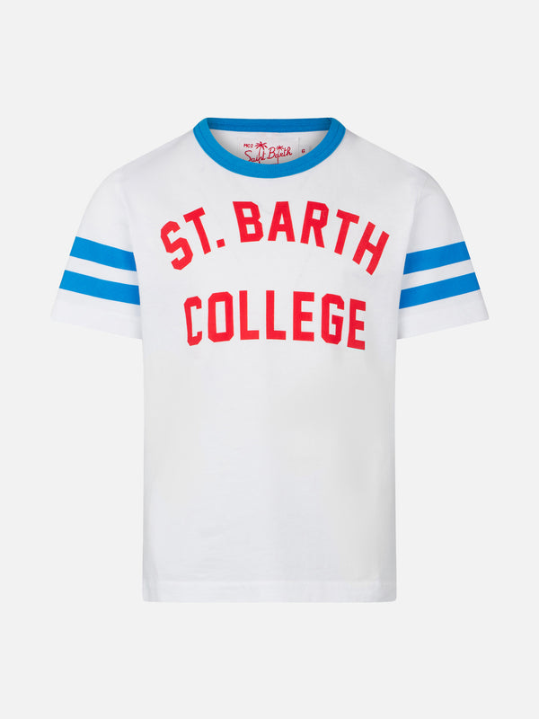 Baumwoll-T-Shirt für Jungen mit St. Barth College-Schriftzug