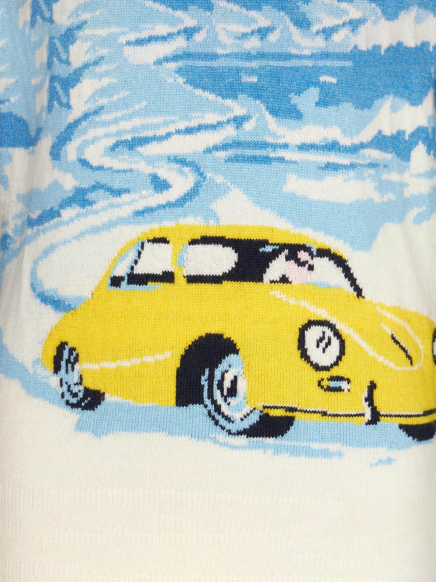 Marineblauer Pullover für Jungen mit Cortina-Jacquard