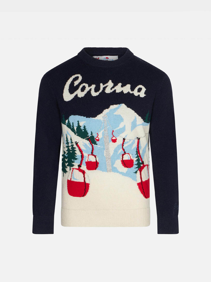 Jungenpullover mit Courmayeur-Jacquard
