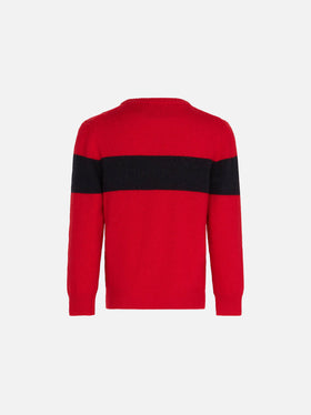 Boy sweater with Cortina embroidery - MC2 Saint Barth
