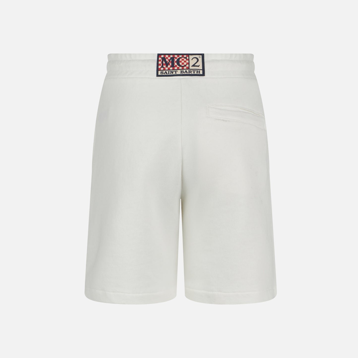 Bermuda da bambino in cotone bianco