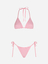 Bikini da donna a triangolo crinkle