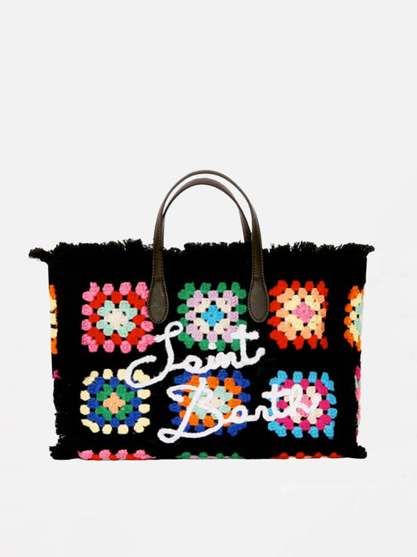 Colette crochet tiles handbag